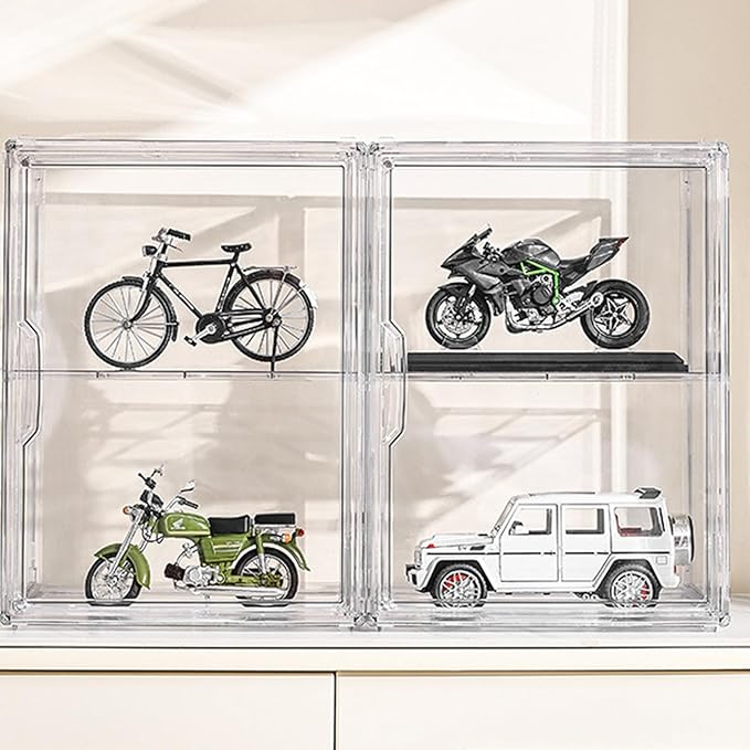 Display Case for Collectible Action Figures And Toy Large Storage Organizers Box With PET Easy Assembly
