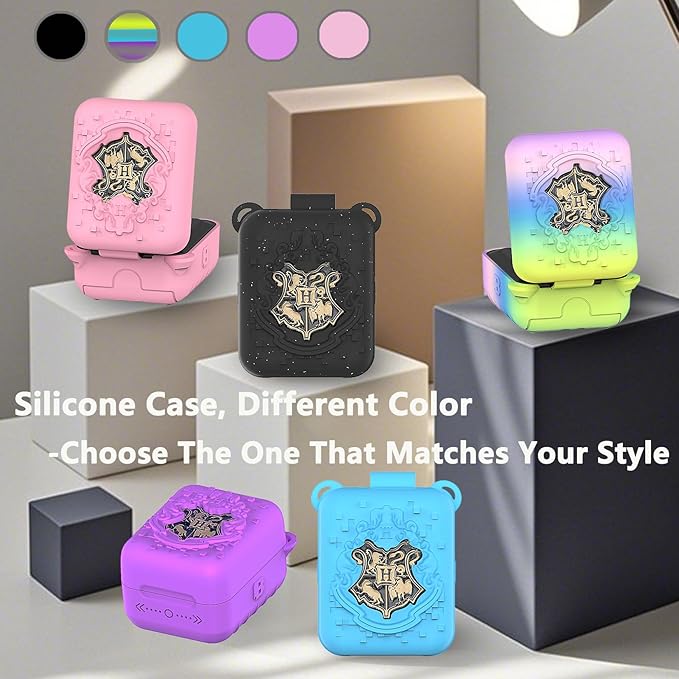 Silicone Case for Bitzee Harry Potter Interactive Digital Pet, Protective Cover for Harry Potter Bitzee Virtual Electronic Pets Accessories (Pink Case)