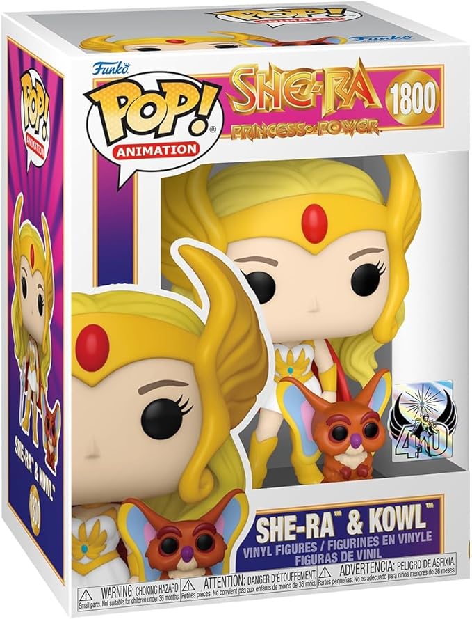 Funko Pop&Buddy: She-Ra - She-Ra with Kowl - Masters of The Universe - Collectable Vinyl Figure - Gift Idea - Official Merchandise - Toys for Kids & Adults - Superheroes Fans