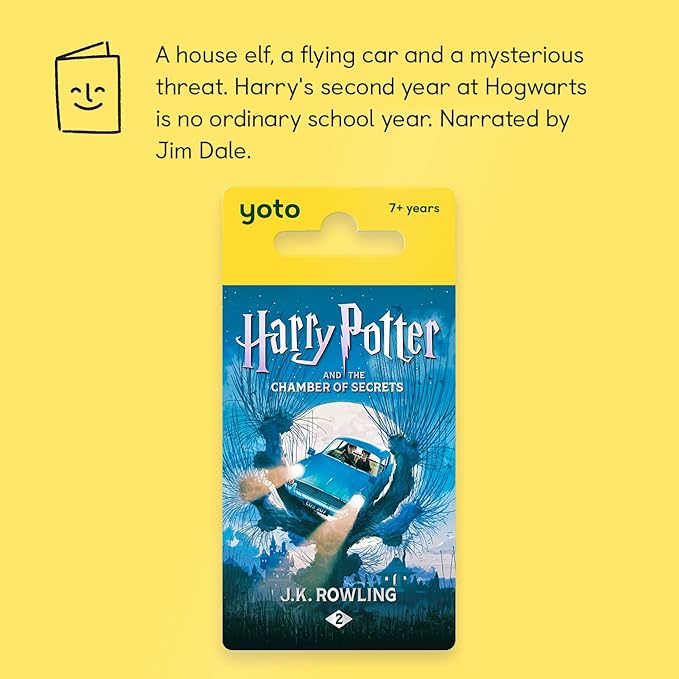 YOTO Harry Potter and The Chamber of Secrets - Kids Audio Card for Use with Player & Mini All-in-1 Audio Device, Screen-Free Listening with Fun Playtime, Bedtime & Travel Stories, Ages 7+