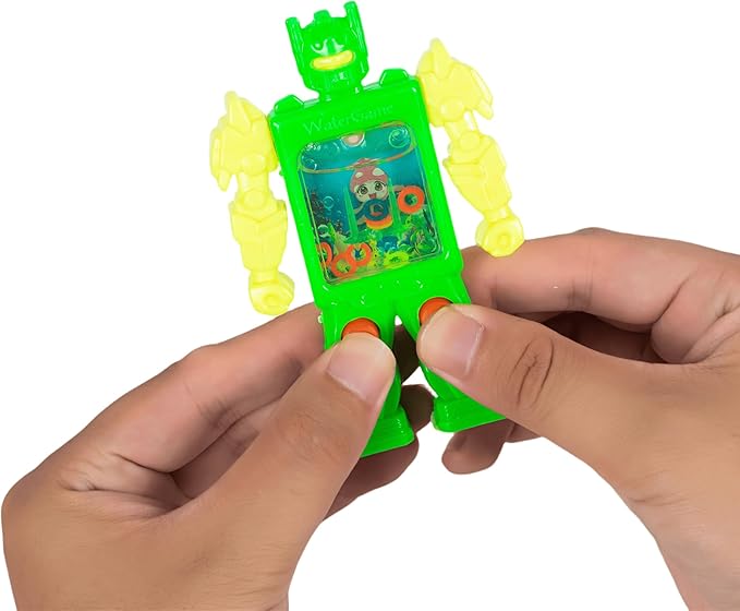 24 Pcs Robot Handheld Water Ring Toss Games for Kids Party Favors Goodie Bags Stuffers Return Gifts for Kids Birthday Classroom Prize Box Rewards Bulk, Halloween/Christmas Pinata Filler Toys
