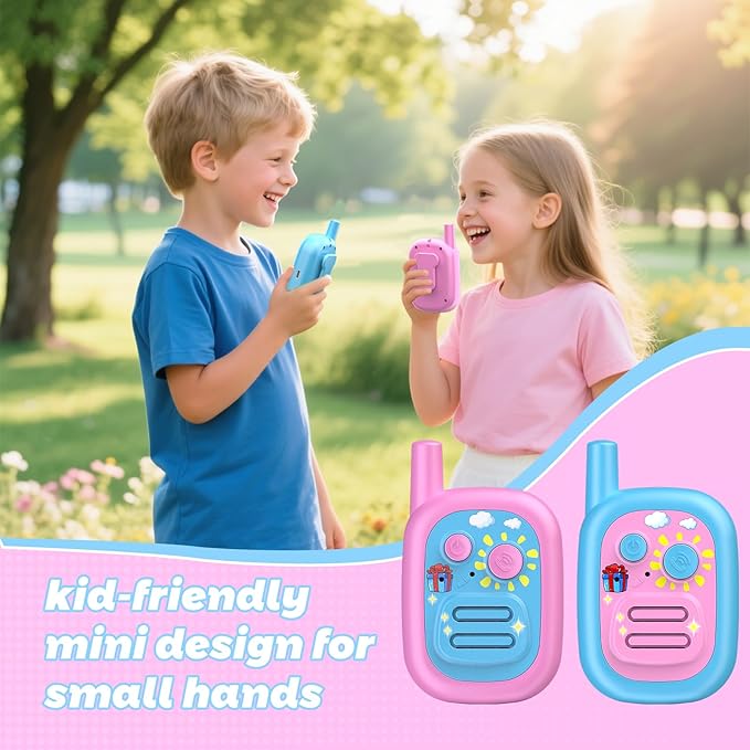 Walkie Talkies for Kids 3 Pack,3 Miles Family Walky Talky Children Radio Long Range,22 Channels Kids walkie talkies with VOX Function,3-12 Years Old Boys Girls Xmas Birthday (Powder Blue 001)