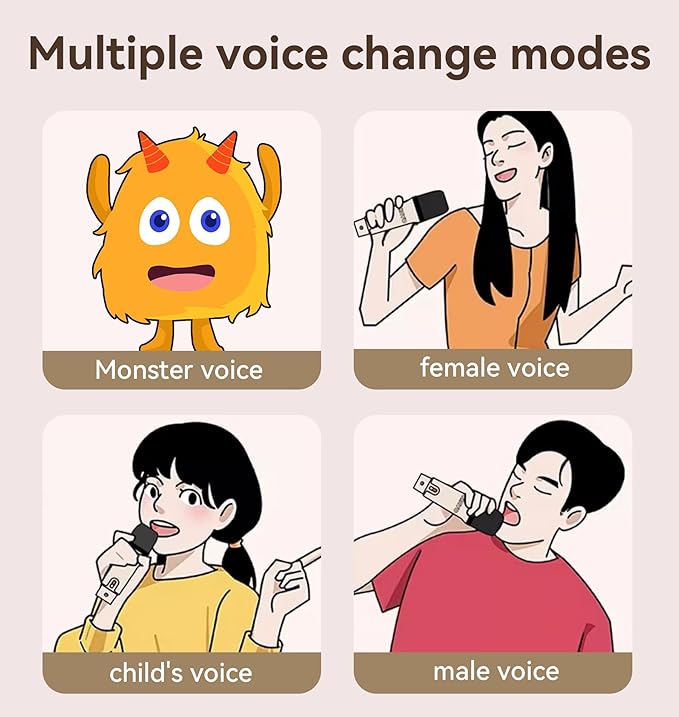 king lucky Mini Karaoke Machine for Kids, Small Bluetooth Speaker with Wireless Microphones for 4, 5, 6, 7, 8,9,10,11,13 Year Old Girl, Birthday, Children's Day (K36 with 2 Mic)