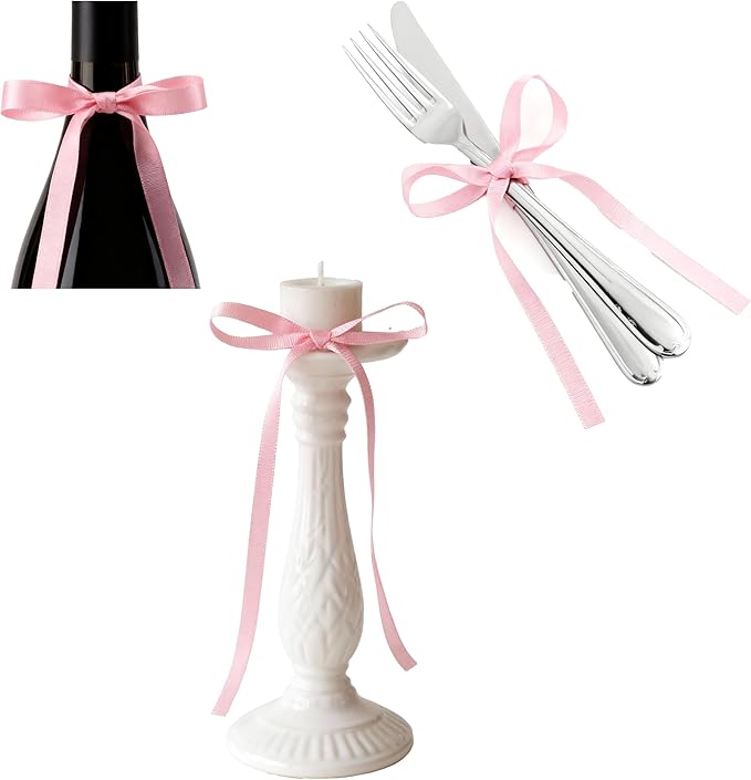 20 Pcs Burgundy Bow Cake Toppers, Elegant Wedding Cupcake Decorations, Fall Christmas Birthday Party Decor Supplies