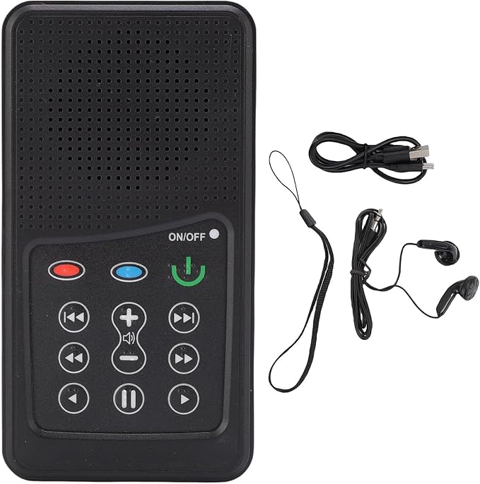 EBTOOLS Electronic Holy Bible Audio Player for Seniors Kids Blinds, Solar Powered & USB Rechargeable, 5 Language Versions, 8G Capacity (Japanese, World English, KJV)