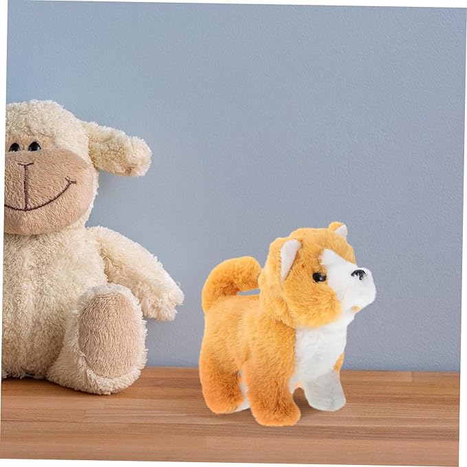 1pc Interactive Electric Dog Toy Walking Barking Corgi Model for Boys and Girls Realistic Movement and Sounds for Playtime and Cognitive Learning