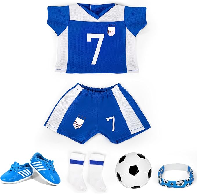 American 18 inch Doll Clothes Accessories-Soccer Uniform Valentine's Gifts for 18 Inch Girl Dolls (Sports)
