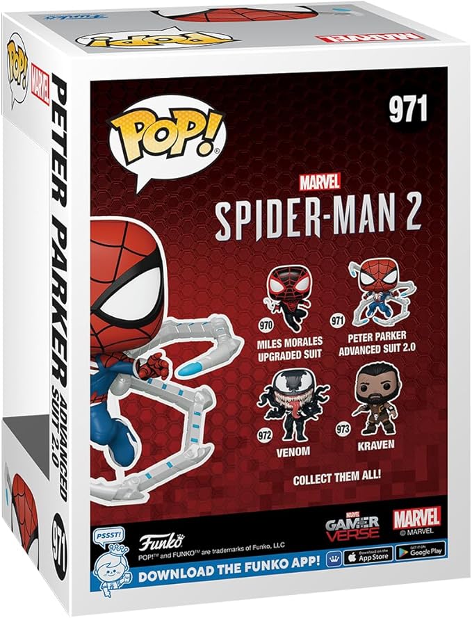 Funko POP! Games: Spider-Man 2- Peter Parker Suit - Spider-Man - Collectable Vinyl Figure - Gift Idea - Official Merchandise - for Kids & Adults - Video Games Fans - Model Figure for Collectors
