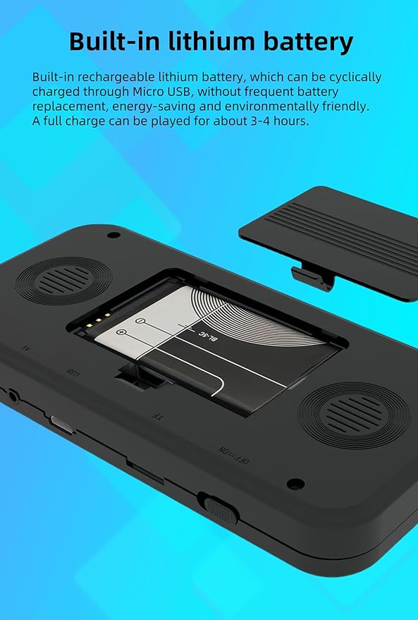 3-inch Screen Dual Color 16bit Video Game Console Built-in 240 Games Support AV-Out Children's Handheld Game Device Retro Nostalgia Game Toys Kid's Gift Travel Leisure Companion
