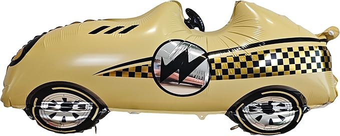 3D Self standing Race Car Tire Foil Balloon car balloons for birthday boy race Themed party Baby Shower Decorations Supplies