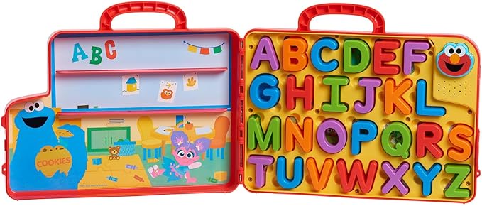 Sesame Street Elmo’s Learning Letters Bus Activity Board, Preschool Learning and Education, Kids Toys for Ages 2 Up by Just Play