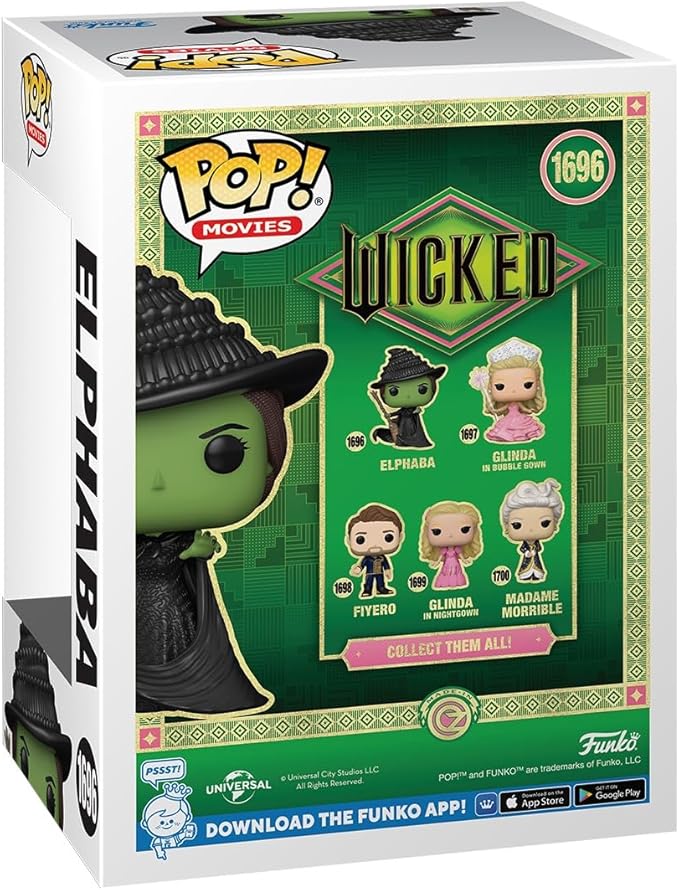 Funko POP Movies: Elphaba - Wicked - Collectable Vinyl Figure - Gift Idea - Official Merchandise - for Kids & Adults - Movies Fans - Model Figure for Collectors and Display
