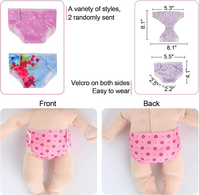 Alive Baby Doll Clothes and Accessories - 12 Sets Girl Doll Princess Dress for 12-14 Inch Dolls - Cute Outfits for Little Girls' Christmas & Birthday