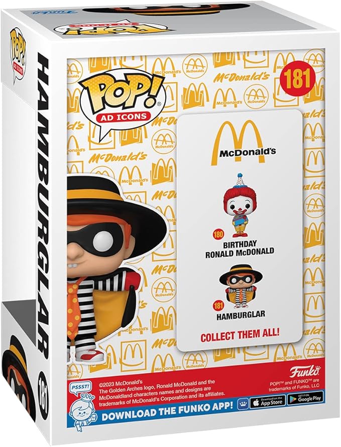 Funko POP! Ad Icons: McDonalds - Hamburglar - McDonald's - Collectable Vinyl Figure - Gift Idea - Official Merchandise - for Kids & Adults - Ad Icons Fans - Model Figure for Collectors