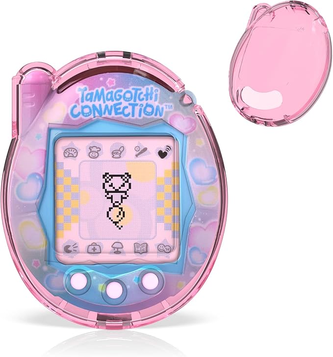 Translucent Cover Case for Tamagotchi Connection Virtual Reality Pet, Plastic Transparent Case Compatible with Tamagotchi Connection Electronic Pet Accessories