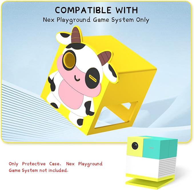 Cute Cartoon Kawaii Silicone Case Cover for Nex Playground Game System,Anti Slip Shockproof Protective Case Compatible with Nex Playground Game System