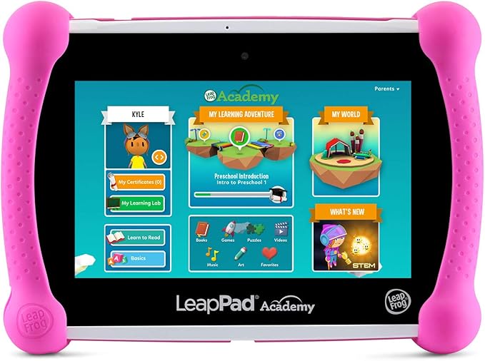 LeapFrog LeapPad Academy Kids’ Learning Tablet, Pink