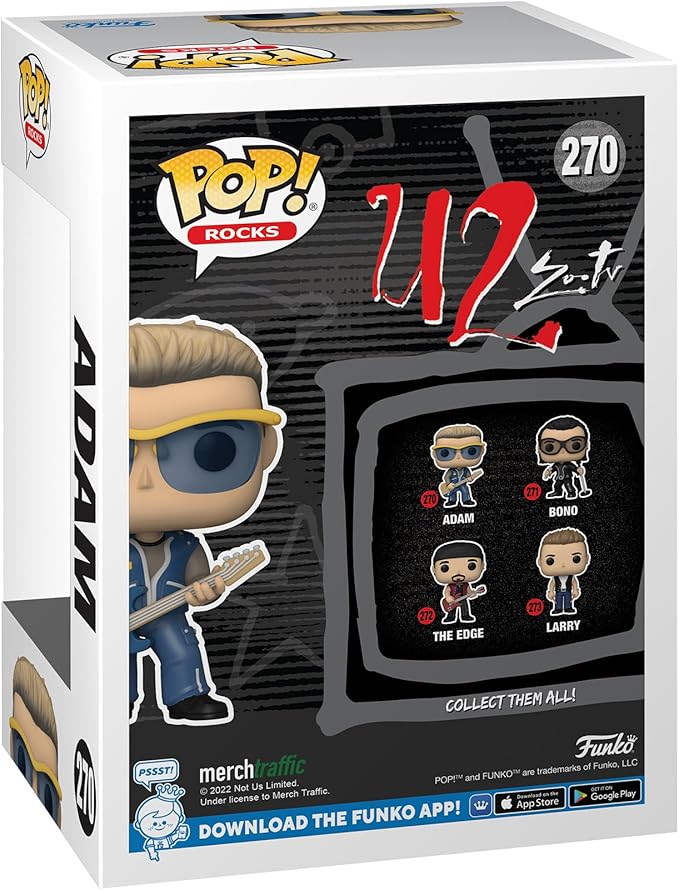 Funko Pop Rocks: U2 - Adam Clayton - Collectable Vinyl Figure - Gift Idea - Official Merchandise - Toys for Kids & Adults - Music Fans - Model Figure for Collectors and Display