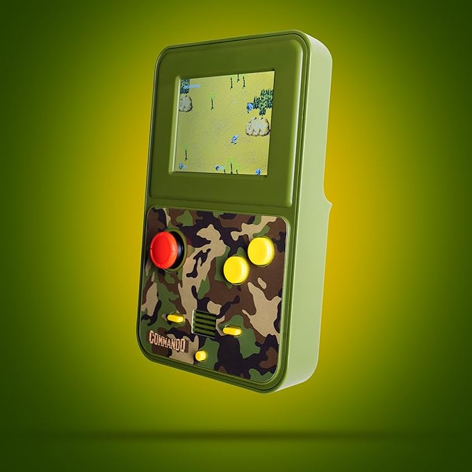 Commando Handheld Retro Game. Full Color 2.5" Screen. Original Gameplay & Sounds.