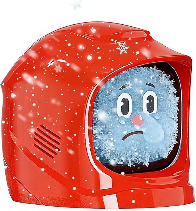 Funny Car Emotional Expression Robot Smart AI Dashboard Companion Electronic Pet Auto Interior Ornament with 52 Cute Animated Expressions & Charging Dock, Quick Release, (red)