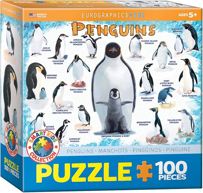 Penguins 100 Piece Jigsaw Puzzle