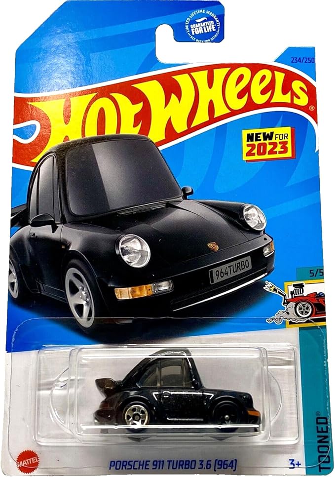 Hot Wheels Porsche 911 Turbo 3.6 (964), Tooned 5/5 (Black)