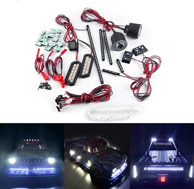 RC Spare Part for Infraction 6s for Blx V2 for All-Road 1/7 Front Rear Taillight Side Lights Grop rc Car Truck Upgrade Parts Modification Accessories