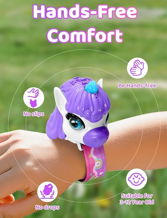 Vvinca Walkie Talkies for Kids 2 Pack -Unicorn Toys for Girls 3-12 Year Old Birthday Gift, 1000FT Long Range Camping Outdoor Games, Christmas Stocking Stuffers for Girls