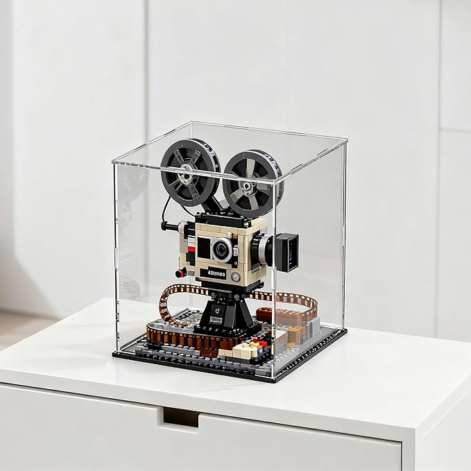 Large Display Case for Display, Clear Acrylic Box for Showcase Collectibles Action Figures Home Storage & Organizing Toys, 13" L x 13" W x 16" H