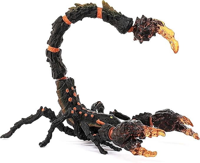 Schleich Eldrador Creatures - 8" Lava Scorpion Action Figure - Movable Scorpion Toy for Boys and Girls - Mythical Creature Figurine - Durable Fantasy Animal Beast Monster Toys for Kids Ages 7+ | 70142