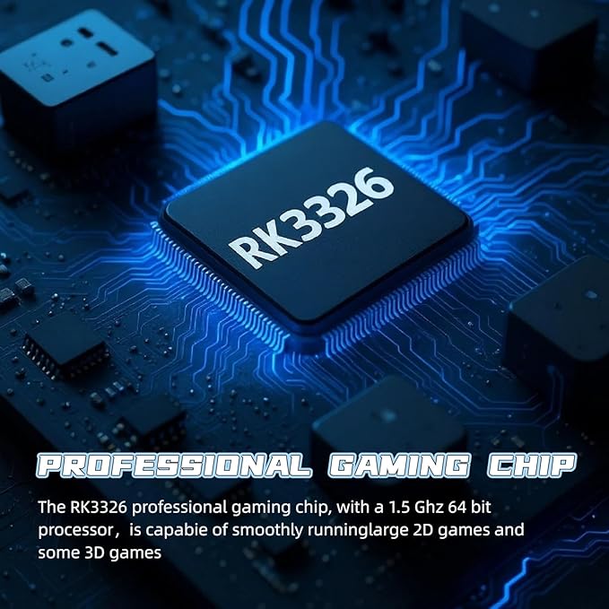R36HD Retro Handheld Game Console-Linux System,3.5”IPS Screen Retro Gaming Console,Built-in 64GB Memory Retro Game Console,3500mAh Battery,Portable Video Gaming Console -White