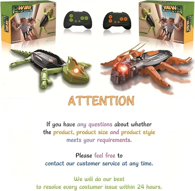 Wall Crawler Gecko RC Toy for Age 8-13 - Realistic Remote Control Lizard Wall Climbing Toy, Birthday Gifts for Boys Age 4-8, Fun and Novelty Toys for Kids Girls & Boys