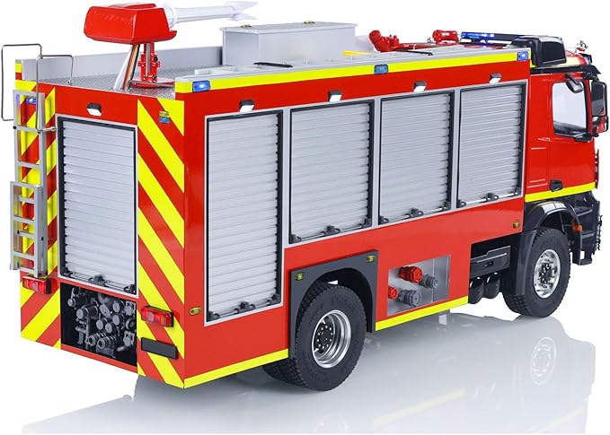 1/14 RTR Electric Model Car 4X4 Metal Axles Gearbox Remote Control Fire Fighting Vehicle Bz Flysky I6S Radio 2Speed Light Sound