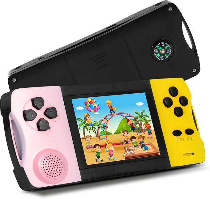 JJFUN Kids Portable Retro Handheld Game,Buit in 138 Claasic Games and 3.2'' IPS Screen, Rechargeable Portable Toy for Home/Car/Travel/On-The-go Fun, Perfect Birthday for Girls Ages 3-12