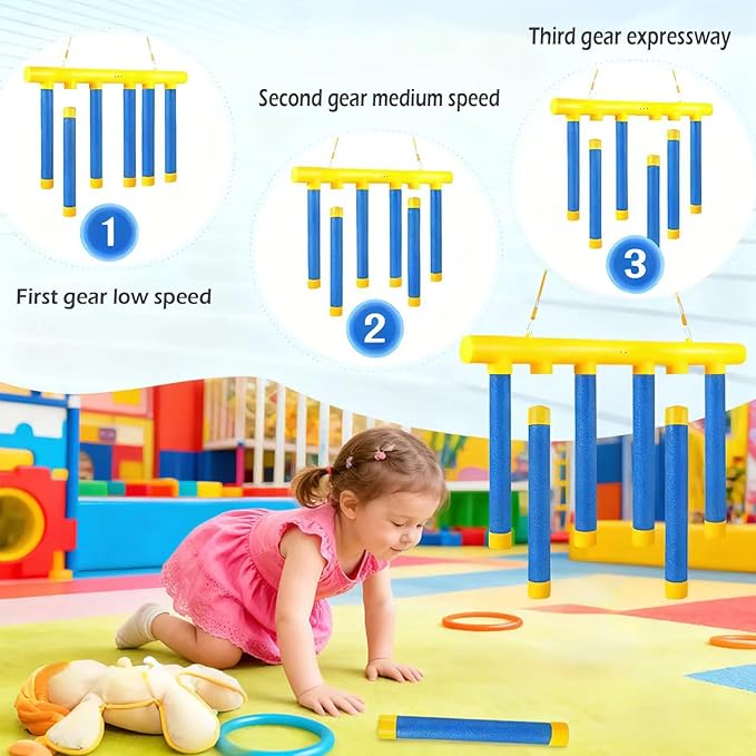 2026 Reflective Drop Stick Challenge Game - Hand-Eye Coordination Reflex Training Toy with 3 Adjustable Speed Modes - Engaging Catching Sticks Game for All Ages
