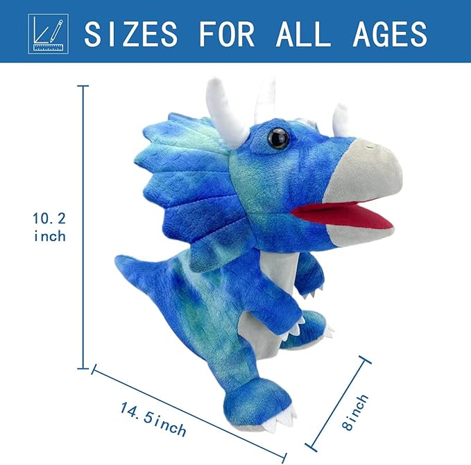 Dinosaur Hand Puppets for Kids, Hand Puppet Dinosaur Toys Puppets Dinosaur Plush Puppet Stuffed Puppet Story Toys Finger Puppets Dinosaur Toys for Kids