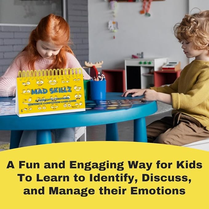 Mad Skillz Sentence Building Cards | Emotional Regulation & Speech Therapy Learning Tool | Phonics, Reading & Language Game for PreK–2nd Grade | Special Education & Homeschool Classroom Must-Have