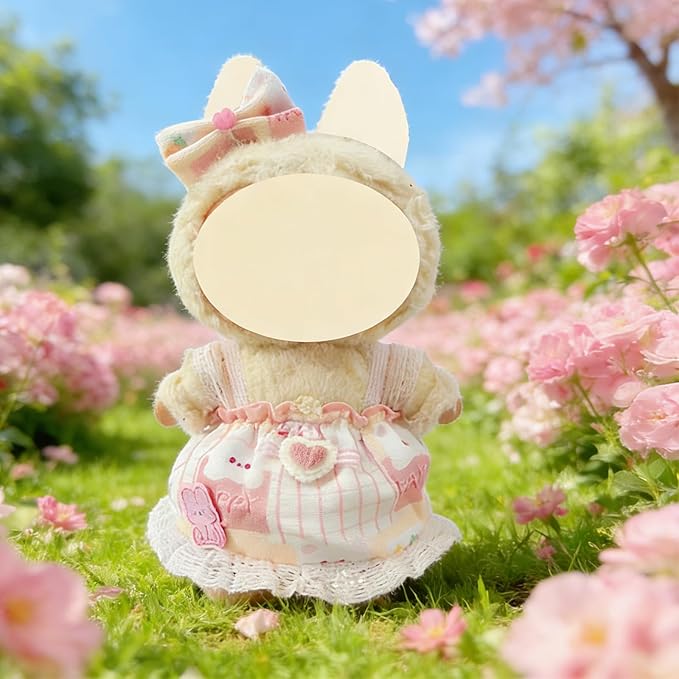 Clothes and Dress for Doll, 6 Pack Doll Outfits for 17cm Plush, Perfect for Play and Display, Accessories for Doll's Collectors, (No Dolls) (Set 1)