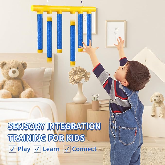 Remote Control Reflex Stick Game, Family Interactive Reaction Time Training - Falling Sticks Challenge for Hand Eye Coordination Training, Party Reflex Challenge Games & Adults/Kids (Yellow)