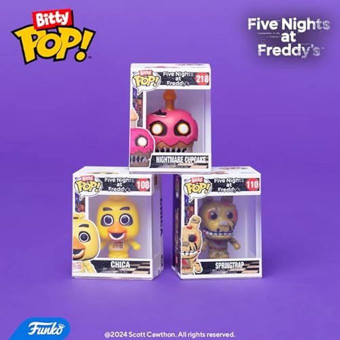 Funko Bitty POP! Five Nights at Freddy's (FNAF)- Foxy and A Surprise Mystery Mini Figure - 0.9 Inch (2.2 Cm) Collectable - Gift Idea - Cake Topper