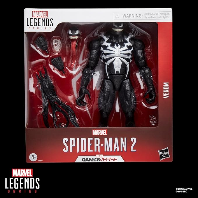 Marvel Legends Series Gamerverse Venom, Spider-Man 2 Video Game-Inspired Collectible 6 Inch Scale Action Figure