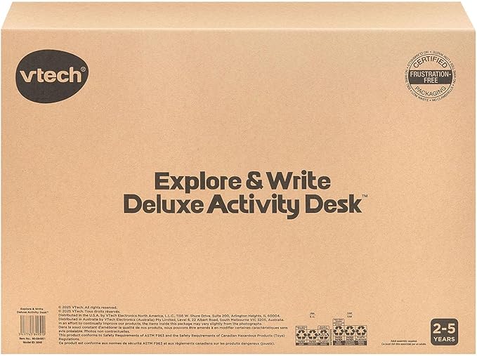 VTech Explore and Write Deluxe Activity Desk (Frustration Free Packaging), Pink