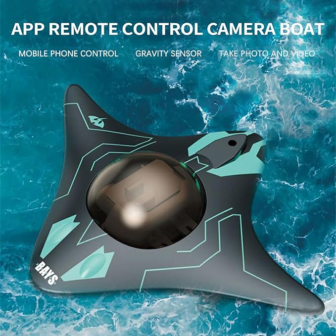 GoolRC RC Boats with Camera for Adults, 6CH Remote Control Boat for Pools & Lakes, App Wireless Control Waterproof RC Camera Boat