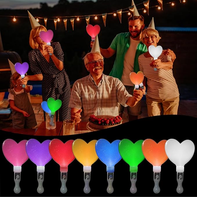 M.best 24pack Glow Sticks Party Supplies, Glow in The Dark Party Favors for Kids and Adults,LED Light up Party Gifts for Halloween, Weddings, Dances, Birthdays, Concerts