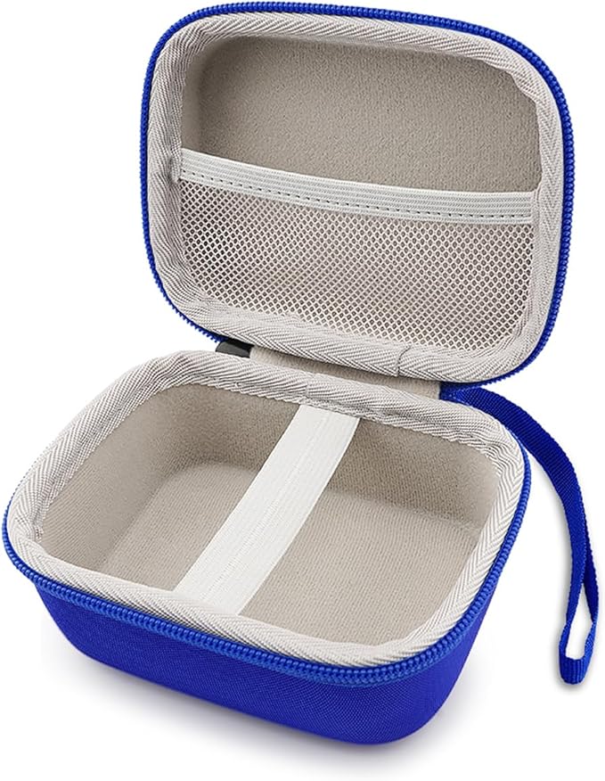 Compatible with Bitzee Hamster Ball Interactive Toy Case, Hard EVA Protective Storage Bag Carrying Box for Virtual Electronic Digital Pet Toy & Dock for Kids Blue (Case Only)