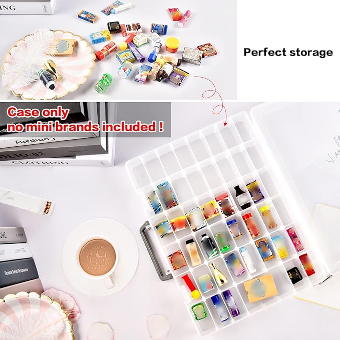 FULLCASE Case Compatible with 5 Surprise for Mini Brands Toys Series 1-4 Mystery Capsule Storage, for Mini Mart Collection Organizer for Collectibles(Case Only) (Multicolor)