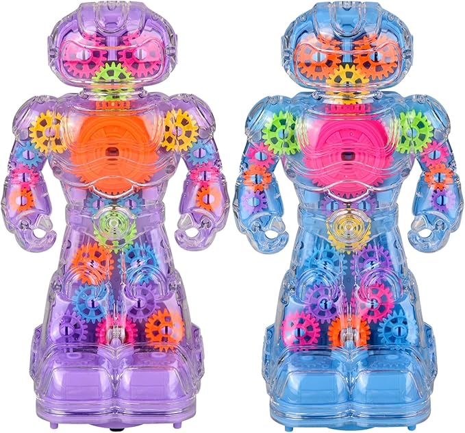 8.5" Light-Up Gear Robot