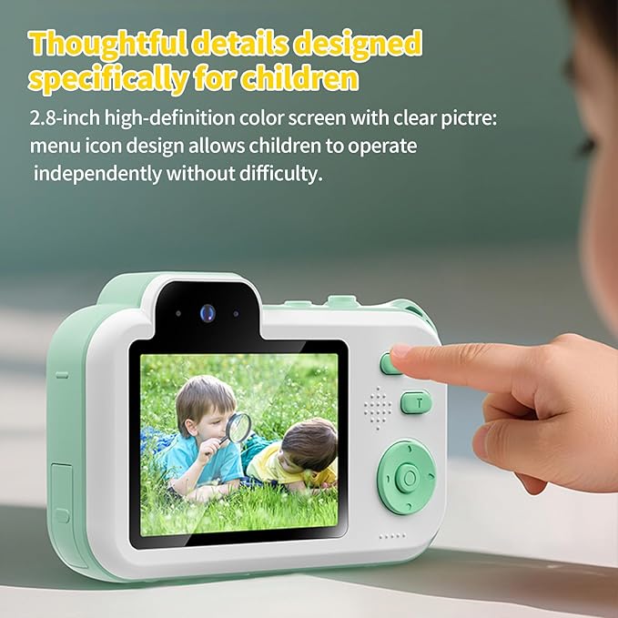 High-Definition 4K Kids Camera Toys for 3-12 Year Old Boys Girls,Mini Kid Digital Video Camera Children Camera Toy Dual-Lens Camera with 2.8in Color Screen,Best Christmas Birthday Gifts