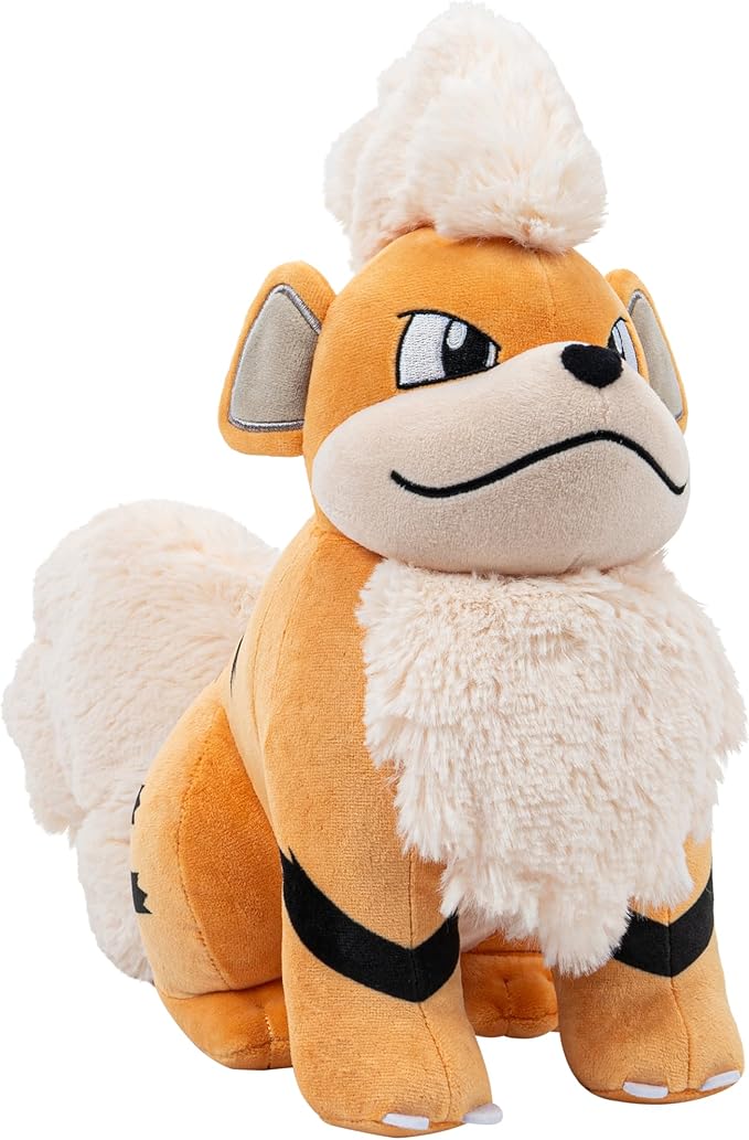 Pokemon Growlithe Plush - 12-Inch Soft Plush with Authentic Details