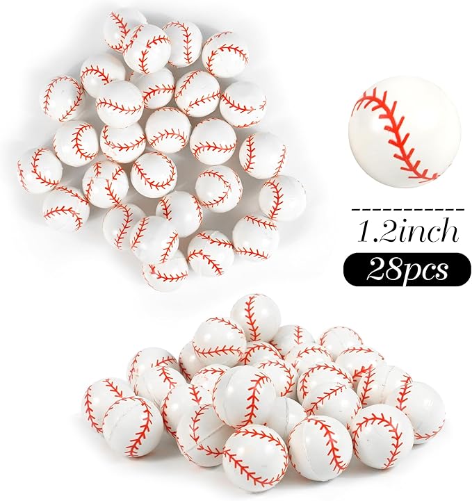 28pcs Baseball Cake Topper Decorations Mini Cup Cake Decorations For Baseball Theme Birthday (Style 04)
